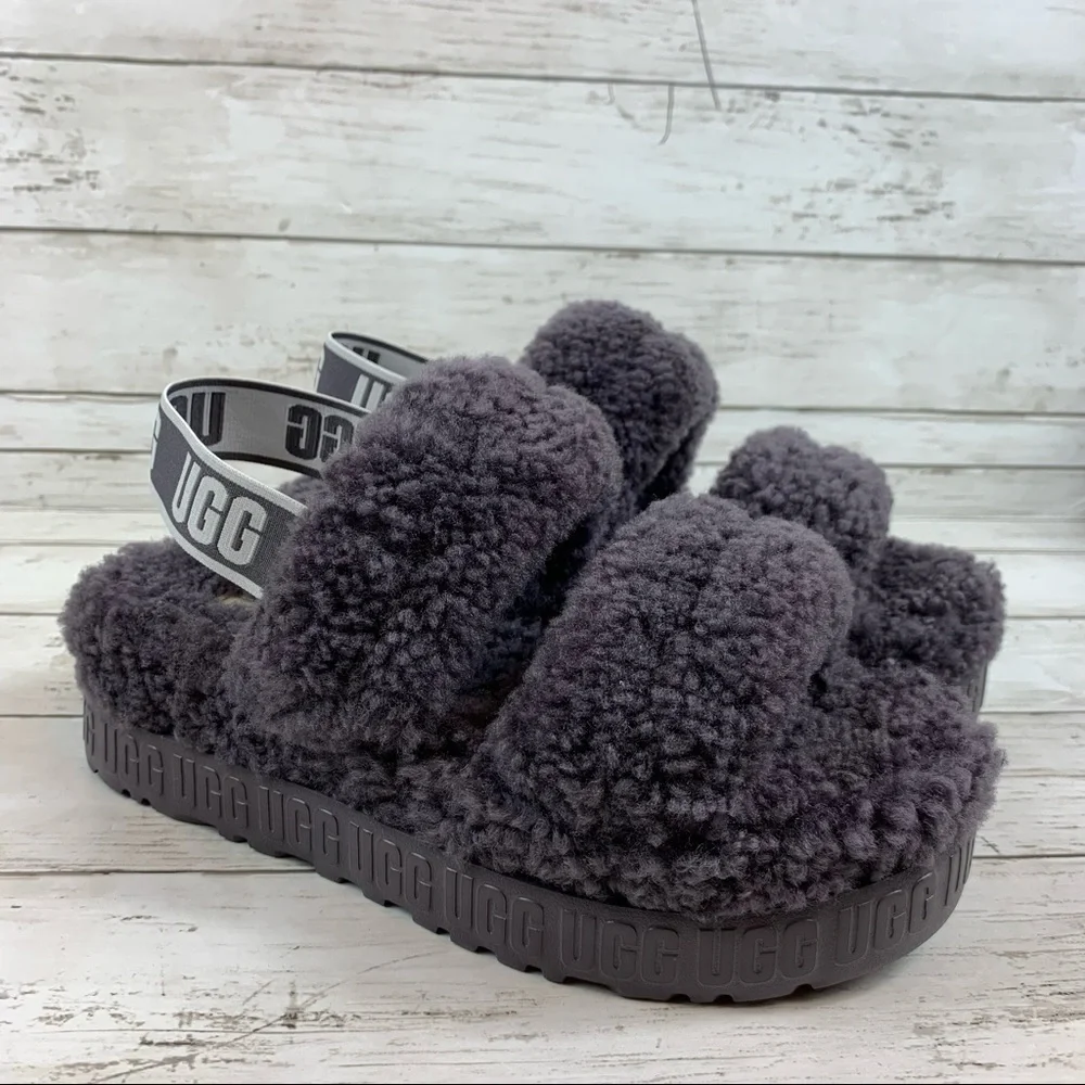UGG Oh Flufflita Platform Sandals Slippers